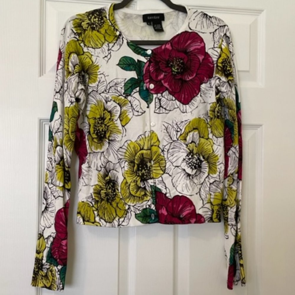 Karen Kane Floral Cardigan
